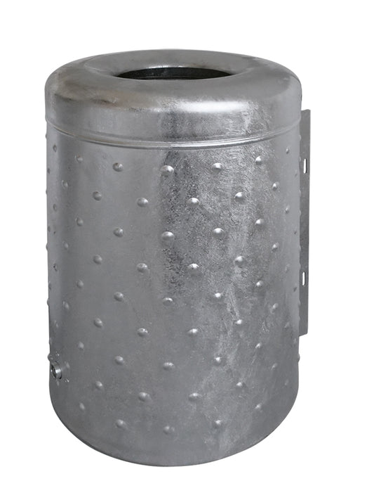 CAYO Rund-Abfallbehälter ca. 50 L (Noppenblech-Design)